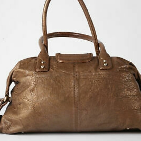 BOTKIER Brown Bronze Metallic Leather‎ Satchel Bag - Picture 3 of 6